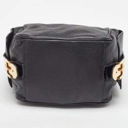 Pre Owned حقيبة دولتشي آند غابانا جلد أسود سير مشبك