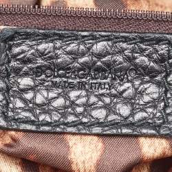 Pre Owned حقيبة دولتشي آند غابانا جلد أسود سير مشبك