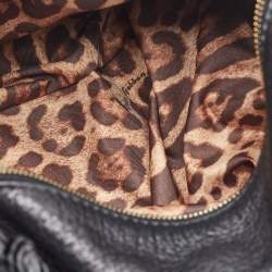 Pre Owned حقيبة دولتشي آند غابانا جلد أسود سير مشبك