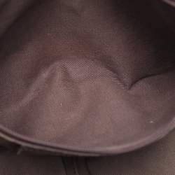 Pre Owned Dolce & Gabbana Brown/Burgundy Leopard Print Coated Canvas and Patent Leather Miss Easy Way Tote