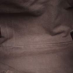 Pre Owned Dolce & Gabbana Brown/Burgundy Leopard Print Coated Canvas and Patent Leather Miss Easy Way Tote