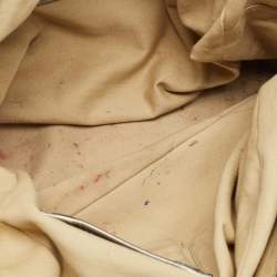 Pre Owned Dolce & Gabbana Metallic Grey Leather Miss Biz Satchel