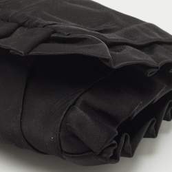 Pre Owned Dolce & Gabbana Black Satin Miss Dee Wristlet Clutch