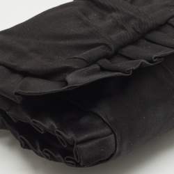 Pre Owned Dolce & Gabbana Black Satin Miss Dee Wristlet Clutch