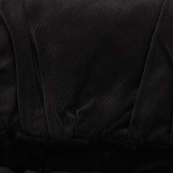 Pre Owned Dolce & Gabbana Black Satin Miss Dee Wristlet Clutch