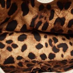 Pre Owned Dolce & Gabbana White Leather Large Miss Sicily Top Handle Bag