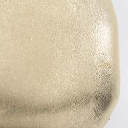 Pre Owned Dolce & Gabbana Metallic Sequins Miss Charles Flap Bag