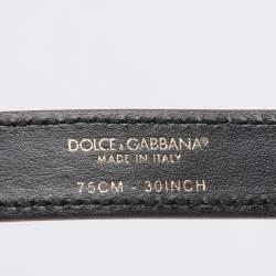 Pre Owned Dolce & Gabbana Gold Leather Devotion Belt Bag