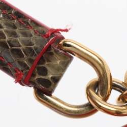 Pre Owned Dolce & Gabbana Multicolor Mix Exotic Small Miss Sicily Top Handle Bag