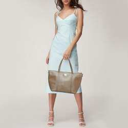 Pre Owned Dolce & Gabbana Dark Beige Leather Miss Escape Tote