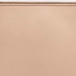 Pre Owned Dolce & Gabbana Beige Leather Miss Sicily Satchel