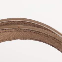 Pre Owned Dolce & Gabbana Beige Leather Miss Sicily Satchel