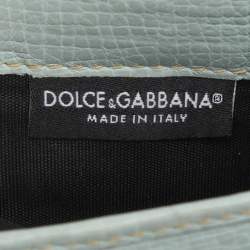 Pre Owned Dolce & Gabbana Pink Leather Miss Sicily Von Wallet on Chain