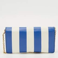 Pre Owned Dolce & Gabbana Multicolor Printed Leather Chain Clutch