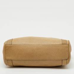 مملوكة مسبقًا Dolce & Gabbana Beige Leather Miss Easy Way Boston Bag