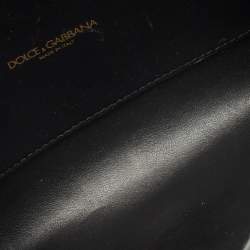 Pre Owned حقيبة خصر دولتشي أند غابانا حزام ديفوشيون جلد ذهبي