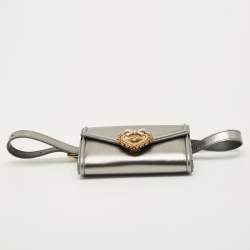 Pre Owned حقيبة خصر دولتشي أند غابانا حزام ديفوشيون جلد ذهبي