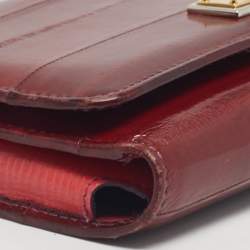 Pre Owned Dolce & Gabbana Multicolor Eel Leather Miss Sicily Von Wallet On Chain