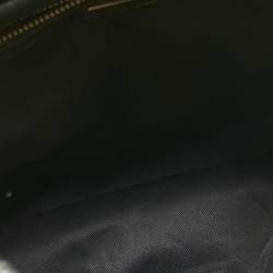Pre Owned Dolce & Gabbana Black Leopard Print Coated Canvas and Leather Large Miss Bonita Bag