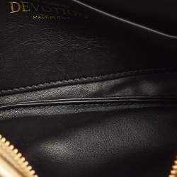 Pre Owned Dolce & Gabbana Gold Leather Soft Devotion Shoulder Bag