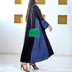 Pre Owned Dolce & Gabbana Green Leather Small Rosalia Shoulder Bag