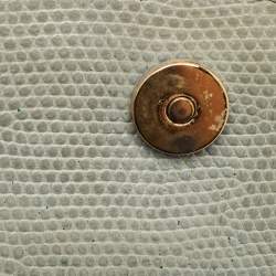 Pre Owned Dolce & Gabbana Grey Lizard Embossed Leather Small Miss Sicily Top Handle Bag