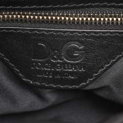 Pre Owned Dolce & Gabbana Black Satin Rhinestone Embellished Crossbody Bag