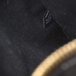 Pre Owned Dolce & Gabbana Multicolor Leather and Lizard Embossed Leather Rosalia Top Handle Bag