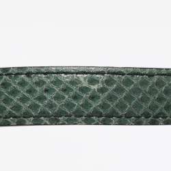 Pre Owned Dolce & Gabbana Multicolor Leather and Lizard Embossed Leather Rosalia Top Handle Bag