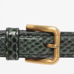 Pre Owned Dolce & Gabbana Multicolor Leather and Lizard Embossed Leather Rosalia Top Handle Bag