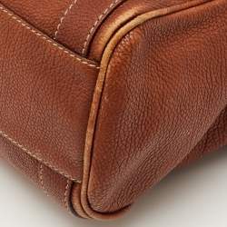 مملوكة مسبقًا Dolce & Gabbana Brown Leather Satchel