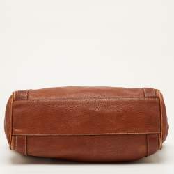 مملوكة مسبقًا Dolce & Gabbana Brown Leather Satchel