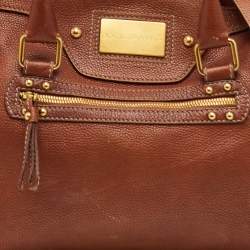مملوكة مسبقًا Dolce & Gabbana Brown Leather Satchel