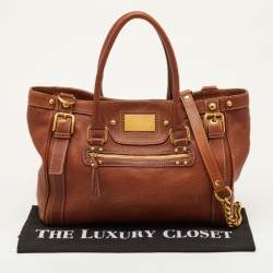 مملوكة مسبقًا Dolce & Gabbana Brown Leather Satchel