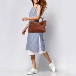 مملوكة مسبقًا Dolce & Gabbana Brown Leather Satchel