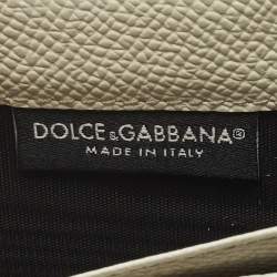 Pre Owned محفظة دولتشي أند غابانا ميس سيسيلي بسلسلة جلد أبيض