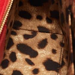 مملوكة مسبقًا Dolce & Gabbana Miss Sicily Medium Red Leather Top Handle Bag