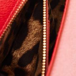 مملوكة مسبقًا Dolce & Gabbana Miss Sicily Medium Red Leather Top Handle Bag