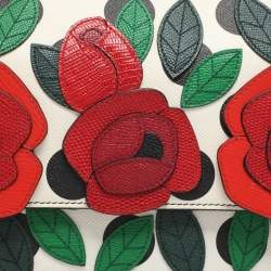 Pre Owned حقيبة دولتشي أند غابانا ميس سيسيلي متوسطة يد علوية جلد أحمر