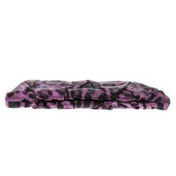 مملوكة مسبقًا Dolce & Gabbana Purple Leopard Print Satin Miss Lady Clutch