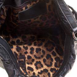 Dolce & Gabbana Black Leather Miss Night and Day Hobo