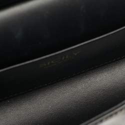 Pre Owned Dolce & Gabbana Miss Sicily x Kim Small Brown Leopard Print Patent Leather Top Handle Bag