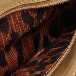 مملوكة مسبقًا حقيبة دولتشي أند غابانا كتف السبعينات بوهو شيك شامواه كريمي/بني فلاپ