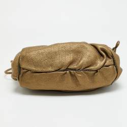 مملوكة مسبقًا Dolce & Gabbana Gold Leather and Python Trims Chain Satchel