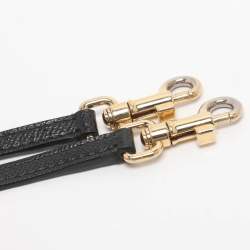 Pre Owned حقيبة دولتشي أند غابانا ميس سيسلي جلد سوداء بيد علوية صغيرة