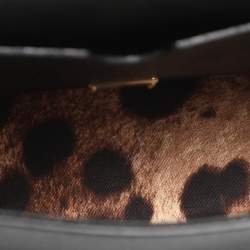 Pre Owned حقيبة دولتشي أند غابانا ميس سيسلي جلد سوداء بيد علوية صغيرة