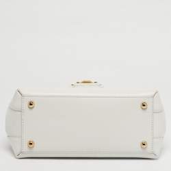 مملوكة مسبقًا حقيبة دولتشي أند غابانا لوسيا صغيرة يد علوية جلد وردي 