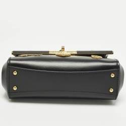 Pre Owned Dolce & Gabbana Marlene City Mini Black Leather Shoulder Bag
