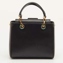 مملوكة مسبقًا Dolce & Gabbana DG Girls Black Leather Tote