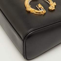 مملوكة مسب قًا Dolce & Gabbana DG Girls Black Leather Tote